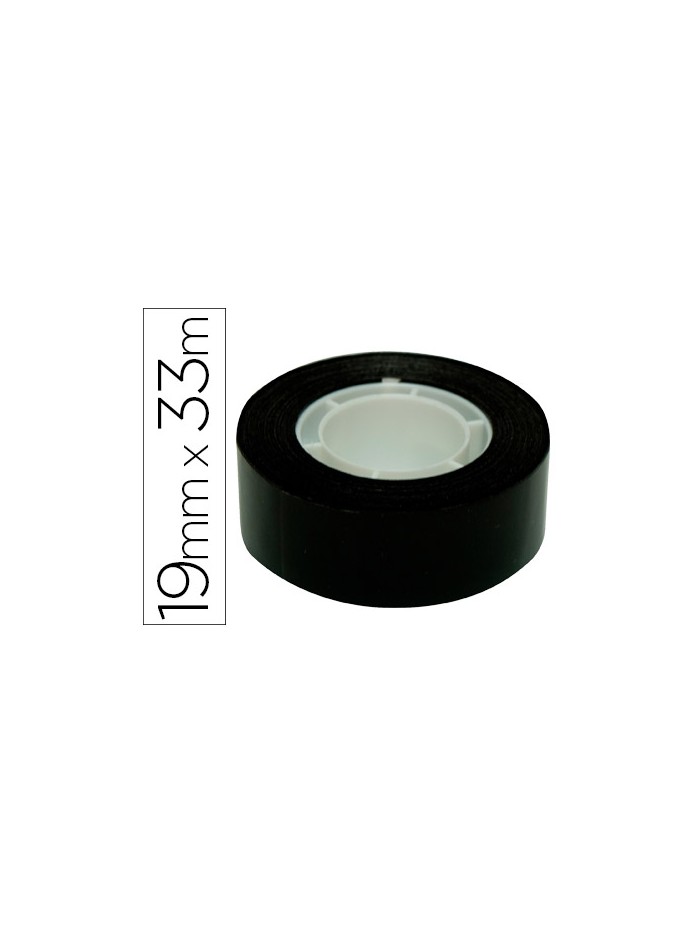 Cinta adhesiva apli 33 mt x 19 mm color negro Cinta adhesiva apli 33 mt x 19 mm color negro