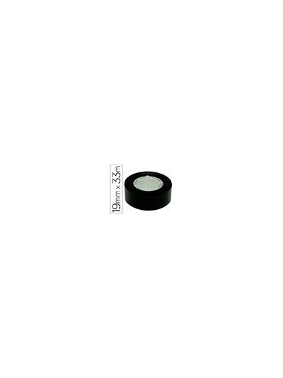 Cinta adhesiva apli 33 mt x 19 mm color negro