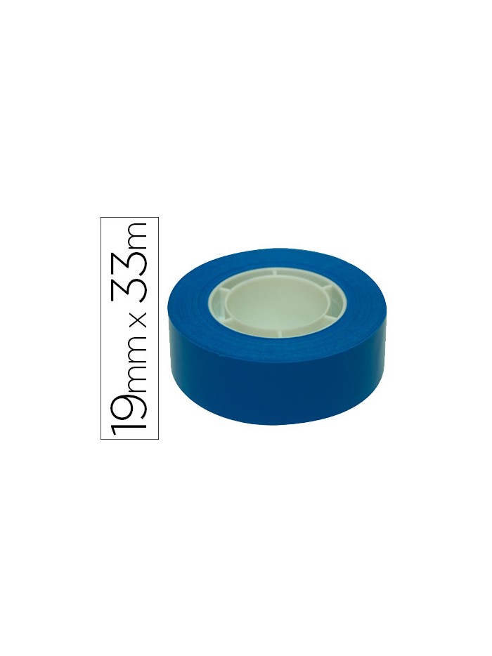 Cinta adhesiva apli 33 mt x 19 mm color azul Cinta adhesiva apli 33 mt x 19 mm color azul