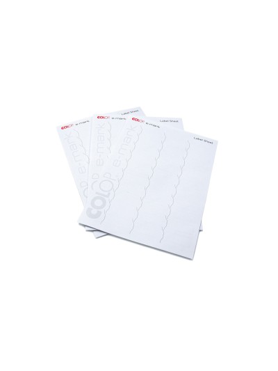 Etiqueta adhesiva colop para imresora e-mark pack de 300 unidades