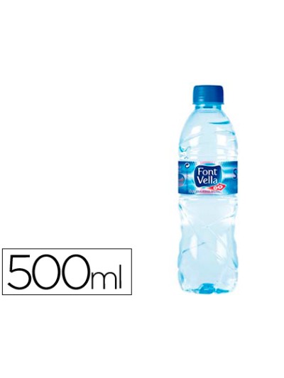 Agua mineral natural font vella sant hilari 500 ml