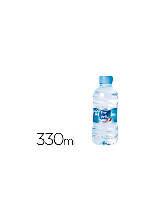 Agua mineral natural font vella botella sant hilari 330 ml Agua mineral natural font vella botella sant hilari 330 ml