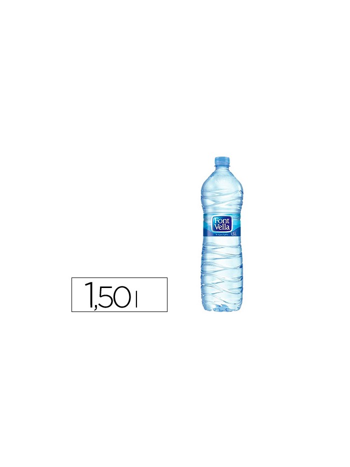 Agua mineral natural font vella botella sant hilari 1,5 l Agua mineral natural font vella botella sant hilari 1,5 l