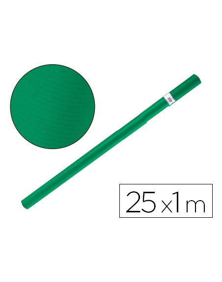 Papel kraft liderpapel verde musgo rollo 25x1 mt