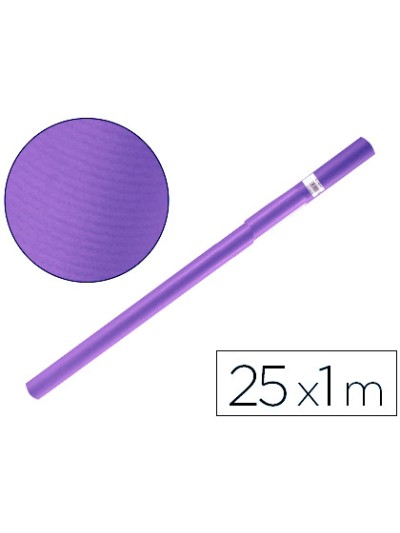 Papel kraft liderpapel violeta rollo 25x1 mt