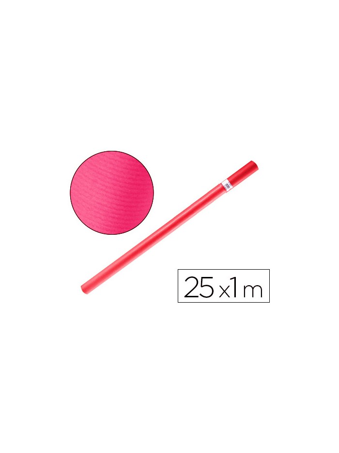 Papel kraft liderpapel fucsia rollo 25x1 mt Papel kraft liderpapel fucsia rollo 25x1 mt