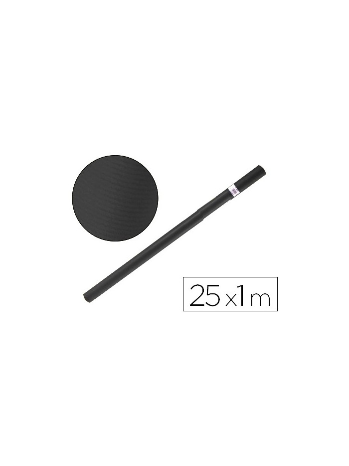 Papel kraft liderpapel negro rollo 25x1 mt Papel kraft liderpapel negro rollo 25x1 mt