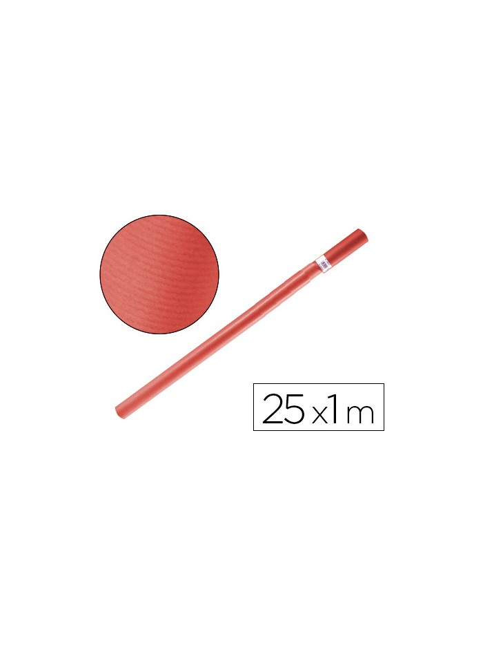 Papel kraft liderpapel rojo rollo 25x1 mt Papel kraft liderpapel rojo rollo 25x1 mt