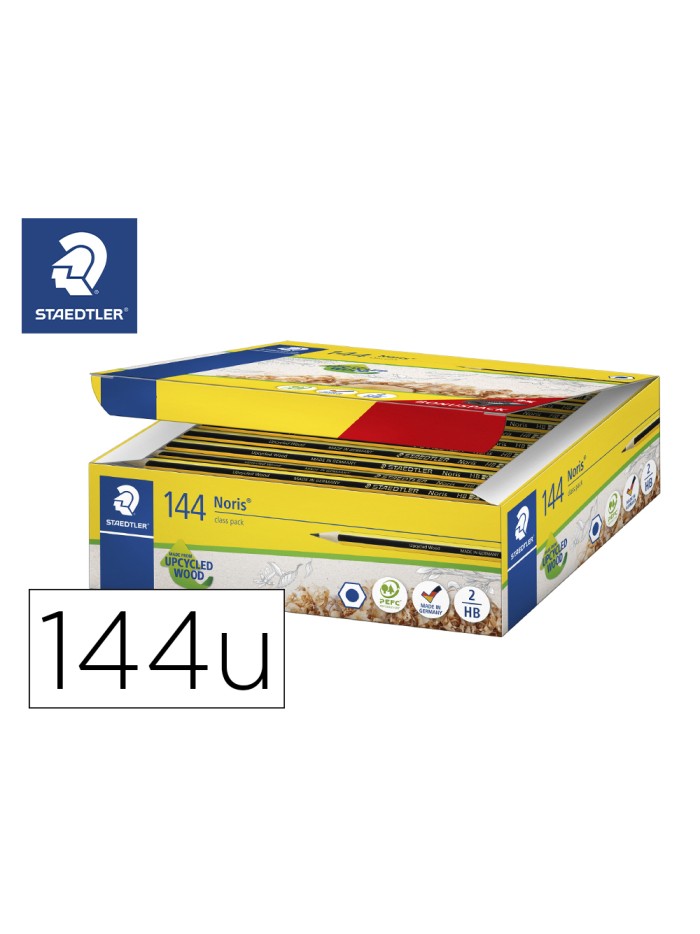 Lapices de grafito staedtler noris n.2 hb class pack de 144 unidades Lapices de grafito staedtler noris n.2 hb class pack de 144 unidades
