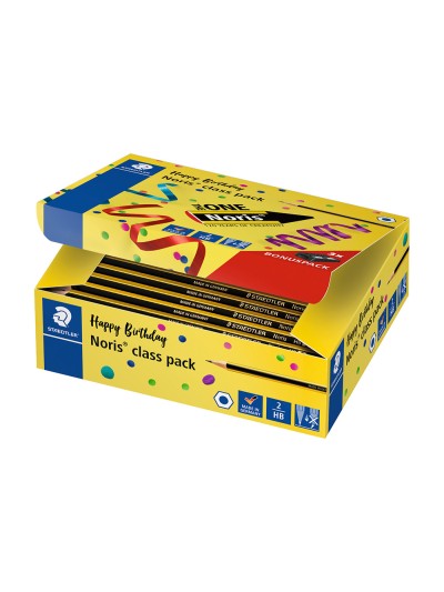 Lapices de grafito staedtler noris n.2 hb class pack de 144 unidades