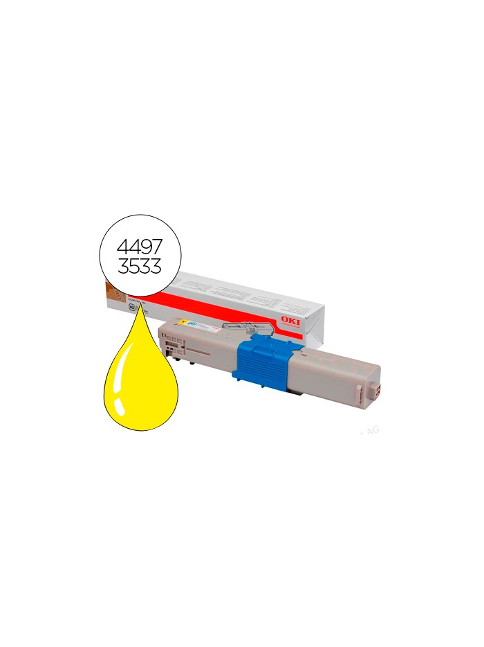 Toner oki c301dn/c321dn amarillo 1500 pag Toner oki c301dn/c321dn amarillo 1500 pag