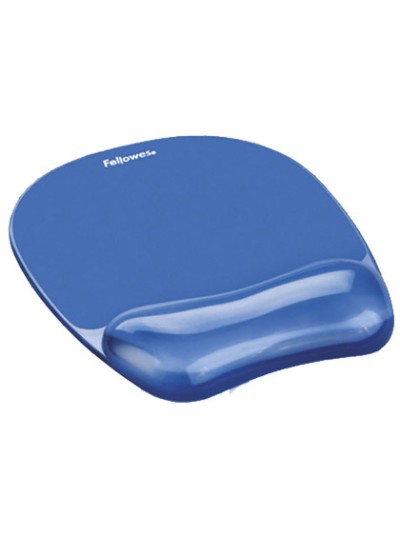 Alfombrilla para raton fellowes azul con reposamuñeca de gel