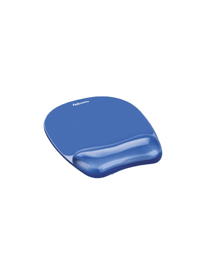 Alfombrilla para raton fellowes azul con reposamuñeca de gel Alfombrilla para raton fellowes azul con reposamuñeca de gel