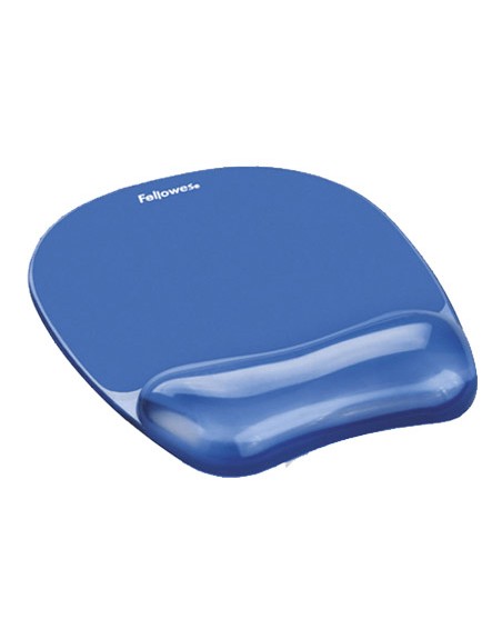 Alfombrilla para raton fellowes azul con reposamuñeca de gel