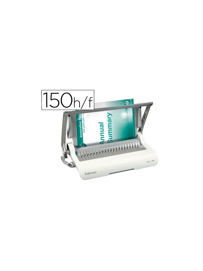 Encuadernadora para canutillo fellowes star+150 perfora 15 hojas tamaño din a4 encuaderna hasta 150 hojas Encuadernadora para canutillo fellowes star+150 perfora 15 hojas tamaño din a4 encuaderna hasta 150 hojas
