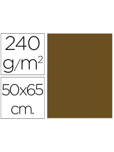 Cartulina liderpapel 50x65 cm 240 g/m2 marron claro escolar