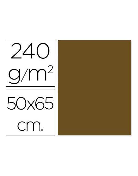Cartulina liderpapel 50x65 cm 240 g/m2 marron claro escolar