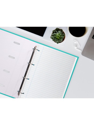 Recambio liderpapel a4 pautaguia 100 hojas 75 g/m2 cuadriculado pautado 2,5 mm con margen 4 taladros