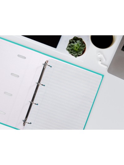 Recambio liderpapel a4 pautaguia 100 hojas 75 g cuadriculado pautado 3 mm con margen 4 taladros
