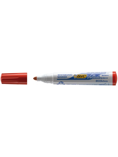Rotulador bic velleda para pizarra rojo punta redonda 1,3 mm