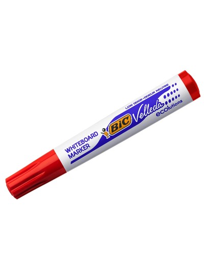Rotulador bic velleda para pizarra rojo punta redonda 1,3 mm