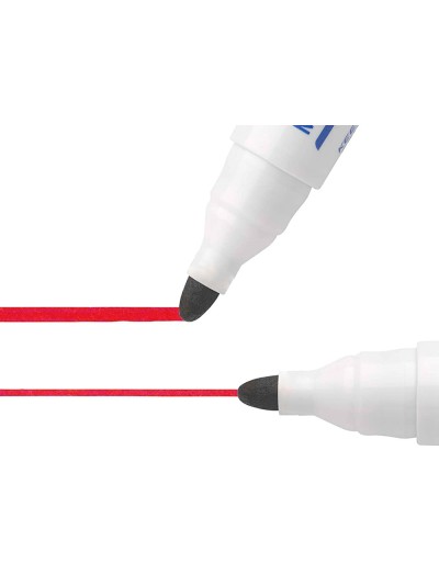 Rotulador bic velleda para pizarra rojo punta redonda 1,3 mm