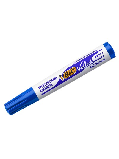 Rotulador bic velleda para pizarra azul punta redonda 1,3 mm