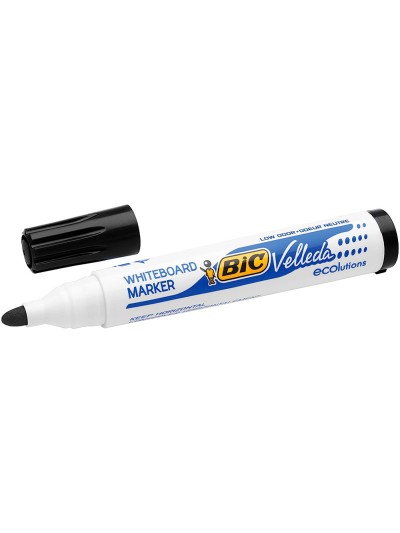 Rotulador bic velleda para pizarra negro punta redonda 1,3 mm