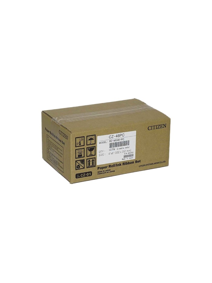 Papel sublimacion citizen 10x15 cm 300 impresiones por rollo para impresora cz-01 Papel sublimacion citizen 10x15 cm 300 impresiones por rollo para impresora cz-01