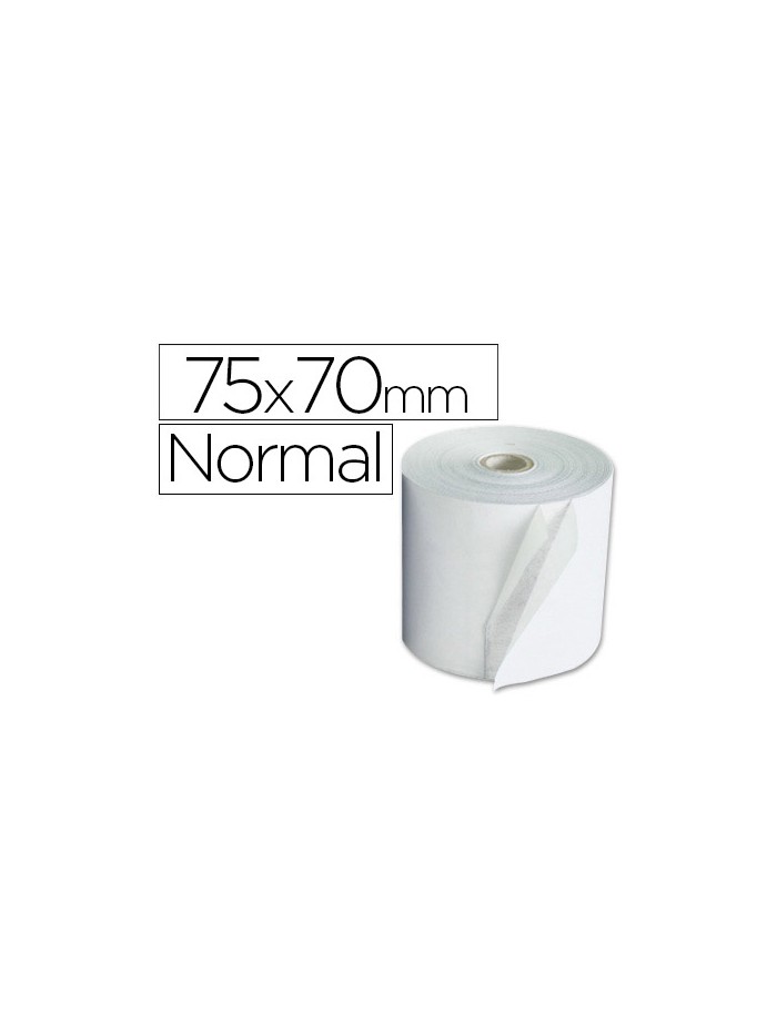 Rolo branco q-connect electra 75x70x11mm 60 grs Rolo branco q-connect electra 75x70x11mm 60 grs