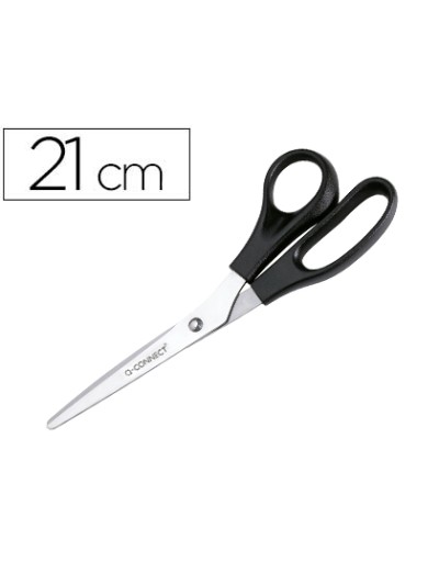 Tijera oficina q-connect para zurdos 8/' 21 cm