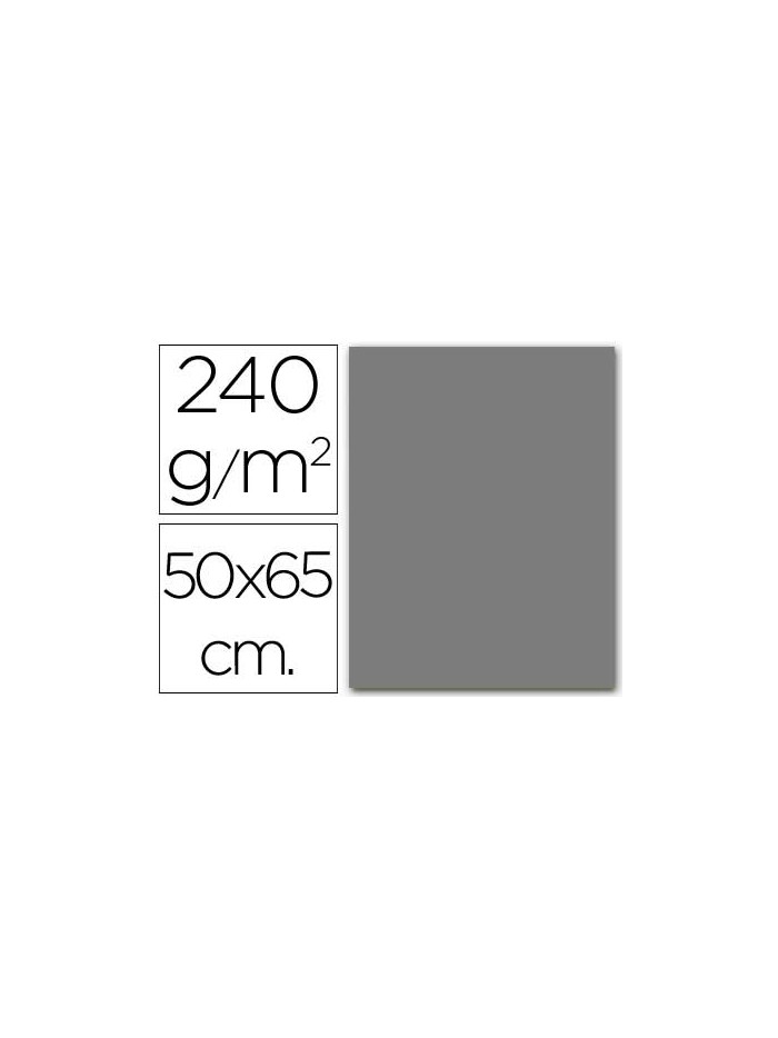 Cartulina liderpapel 50x65 cm gris 240 gr unidad Cartulina liderpapel 50x65 cm gris 240 gr unidad