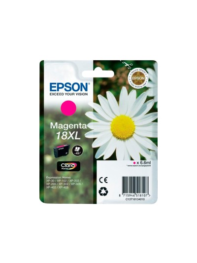 Ink-jet epson t18xl magenta expression home xp-102 xp-205 xp-305 xp-405 capacidad 470 pag