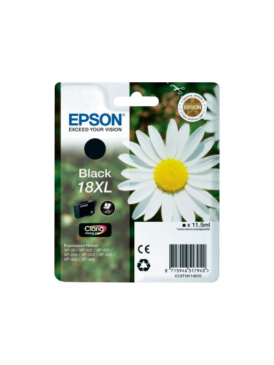 Ink-jet epson t18xl negro expression home xp-102 xp-205 xp-305 xp-405 capacidad 470 pag