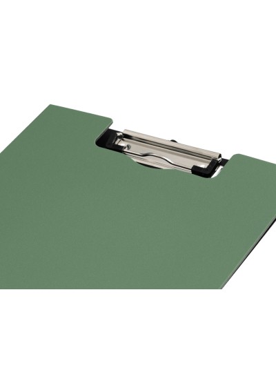Carpeta q-connect miniclip superior din a4 plastico 50% reciclado verde oliva grosor 2,1 mm