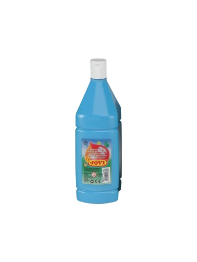 Tempera liquida jovi escolar 1000 ml azul cyan