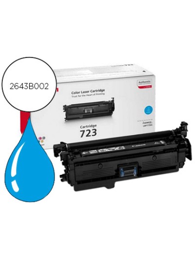 Toner canon laser crg 723 cyan 5000 pag
