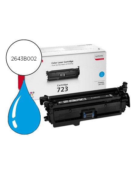 Toner canon laser crg 723 cyan 5000 pag