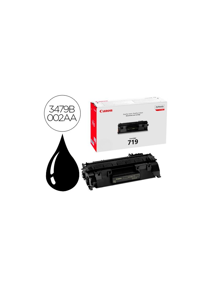 Toner canon crg 719 2.1k negro laser 2100 pag Toner canon crg 719 2.1k negro laser 2100 pag