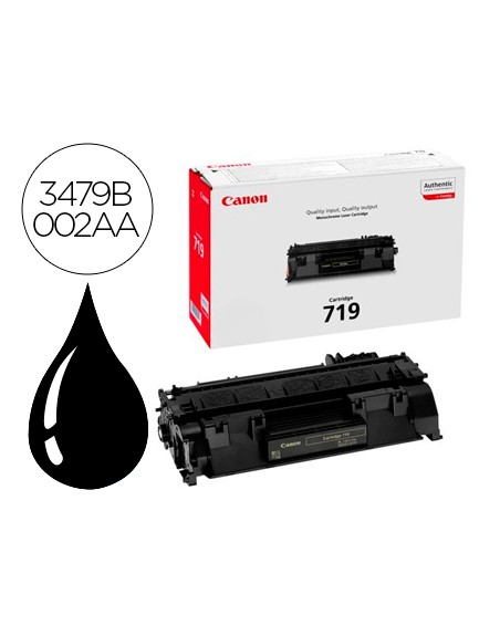 Toner canon crg 719 2.1k negro laser 2100 pag