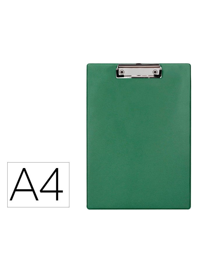 Portanotas q-connect plastico 50% reciclado din a4 verde oliva grosor 2,1 mm Portanotas q-connect plastico 50% reciclado din a4 verde oliva grosor 2,1 mm