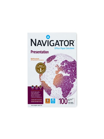 Papel fotocopiadora navigator din a3 100 gramos paquete de 500 hojas