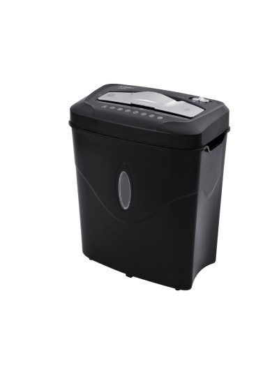 Destructora de documentos q-connect kf17974 capacidad de corte 10 h destruye grapas clips y tarjetas papelera 16,5
