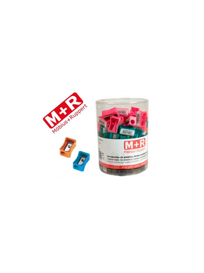 Sacapuntas m+r 304 plastico rectangular 1 uso colores surtidos Sacapuntas m+r 304 plastico rectangular 1 uso colores surtidos