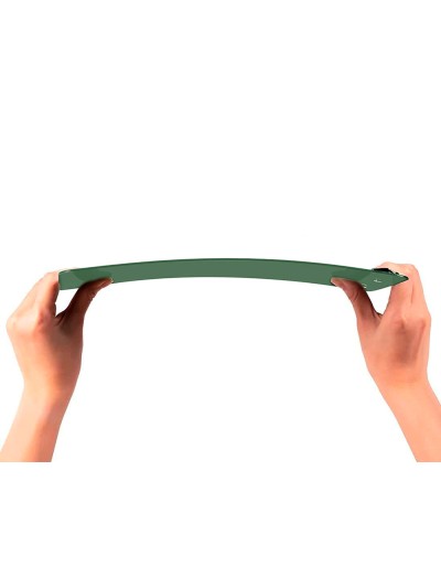 Portanotas q-connect plastico 50% reciclado din a4 verde oliva grosor 2,1 mm