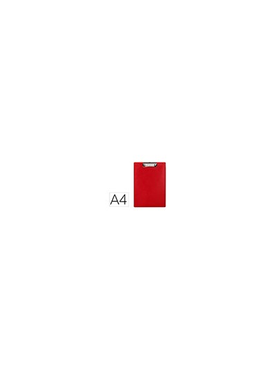 Portanotas q-connect plastico 50% reciclado din a4 rojo grosor 2,1 mm