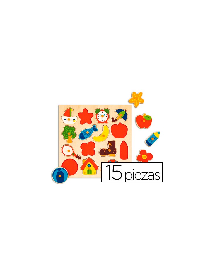 Puzle diset siluetas 15 piezas Puzle diset siluetas 15 piezas