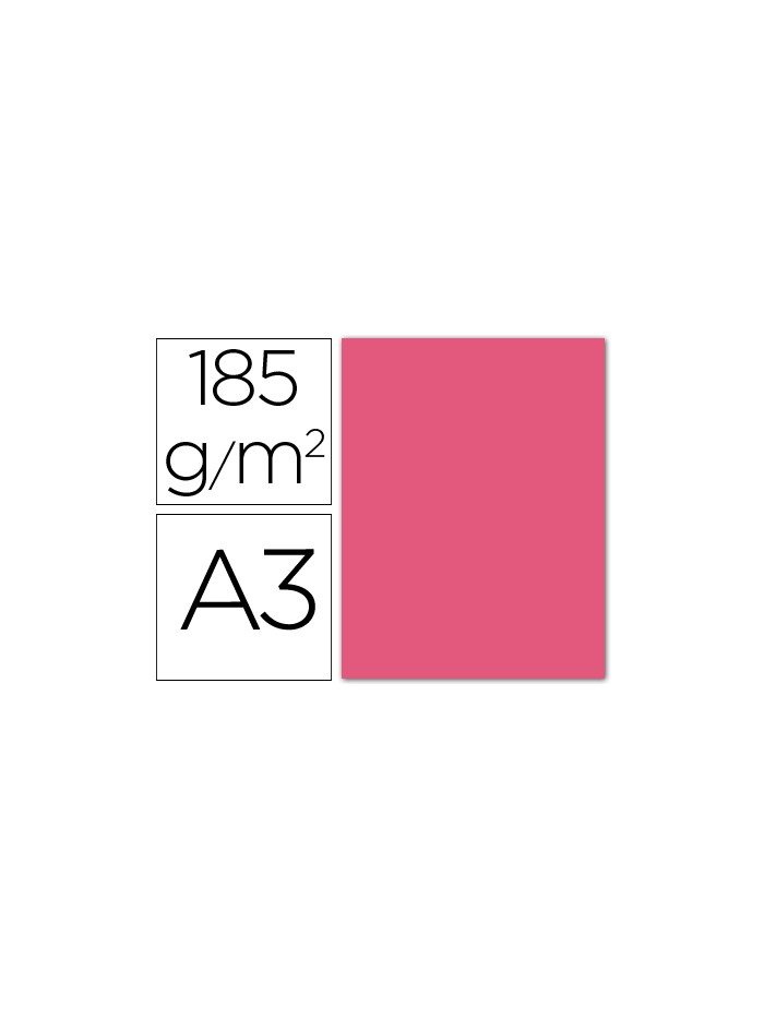 Cartulina guarro din a3 fucsia fluorescente 250 grs paquete 50 hojas Cartulina guarro din a3 fucsia fluorescente 250 grs paquete 50 hojas