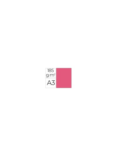 Cartulina guarro din a3 fucsia fluorescente 250 grs paquete 50 hojas
