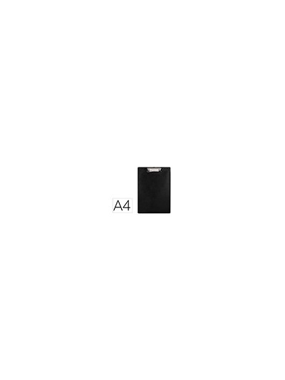Portanotas q-connect plastico 50% reciclado din a4 negro grosor 2,1 mm